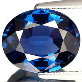 Saphir bleu non chauffé de Tanzanie