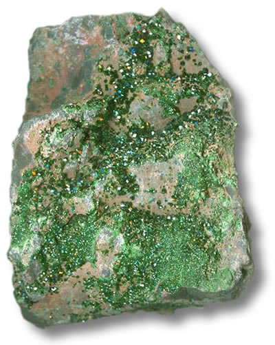Uvarovite Rugueux Uvarovite Rough