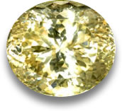Spodumène jaune naturel