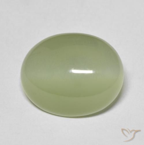 5.67ct Naturel Vert militaire Actinolite œil de chat, ovale, Translucide