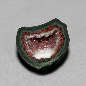 Géode d'agate multicolore naturelle forme fantaisie, 6,91 ct, opaque