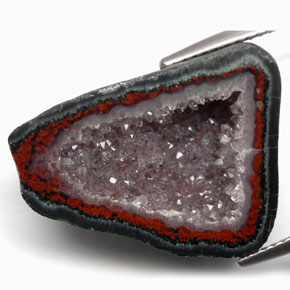 Géode d'agate Multicolore naturelle Forme fantaisie, 16.82 ct, Opaque
