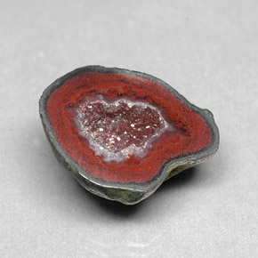 Géode d'agate multicolore naturelle forme fantaisie, 9,86 ct, opaque