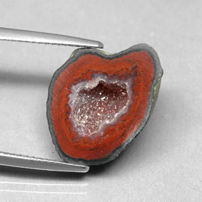 Géode d'agate multicolore naturelle forme fantaisie, 9,86 ct, opaque