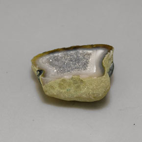 Géode d'agate multicolore naturelle forme fantaisie, 7,59 ct, opaque