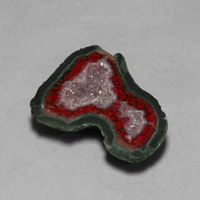 Géode d'agate multicolore naturelle forme fantaisie, 10,51 ct, opaque