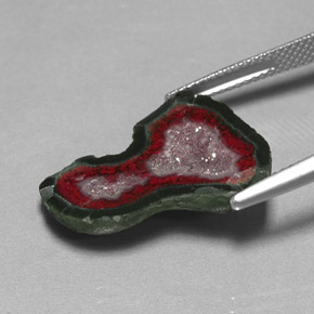 Géode d'agate multicolore naturelle forme fantaisie, 10,51 ct, opaque