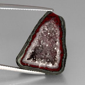 Géode d'agate Multicolore naturelle Forme fantaisie, 16.82 ct, Opaque