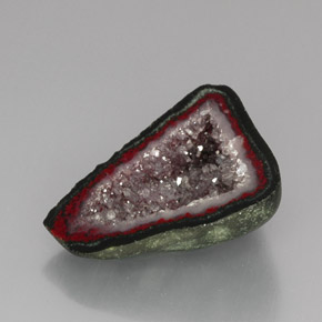 Géode d'agate Multicolore naturelle Forme fantaisie, 16.82 ct, Opaque