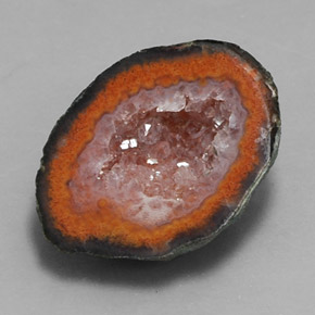 Géode d'agate multicolore naturelle forme fantaisie, 9,01 ct, opaque