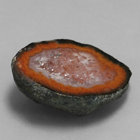Géode d'agate multicolore naturelle forme fantaisie, 9,01 ct, opaque