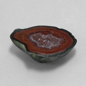 Géode d'agate multicolore naturelle forme fantaisie, 7,69 ct, opaque