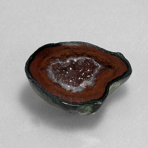 Géode d'agate Multicolore naturelle Forme fantaisie, 9.85 ct, Opaque