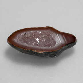 Géode d'agate multicolore naturelle forme fantaisie, 6,80 ct, opaque