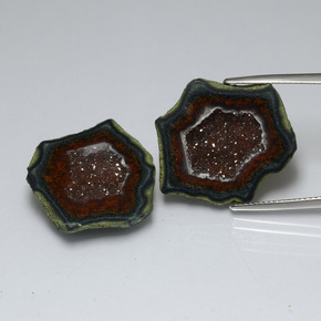 Achetez naturel ct multicolore géode d'agate gems, forme fantaisie, en provenance mexique chez gemselect. en stock, livraison internationale!