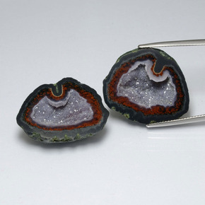 Achetez naturel 53.65ct Multicolore Géode d'agate gems, Forme fantaisie, En provenance Mexique chez GemSelect. En stock, livraison internationale!