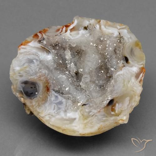 44.83ct Naturel Multicolore Géode d'agate, Fantaisie, Opaque