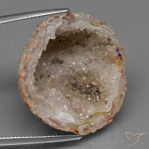 Géode d'agate Multicolore naturelle Fantaisie, 35.43 ct, Opaque