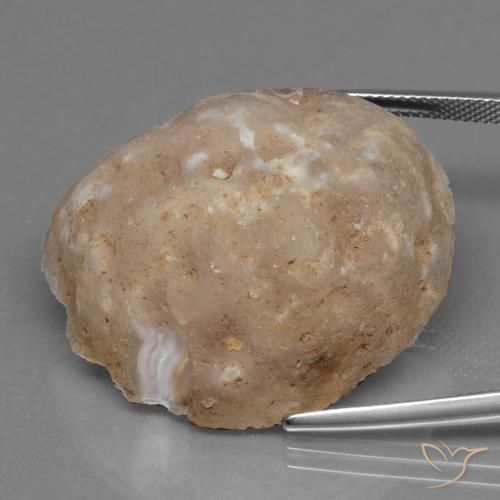 Géode d'agate Multicolore naturelle Fantaisie, 53.84 ct, Opaque