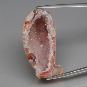Géode d'agate multicolore naturelle forme fantaisie, 44,32 ct, opaque