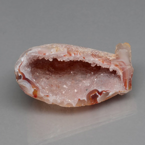 Géode d'agate multicolore naturelle forme fantaisie, 44,32 ct, opaque