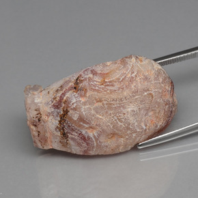 Géode d'agate multicolore naturelle forme fantaisie, 44,32 ct, opaque