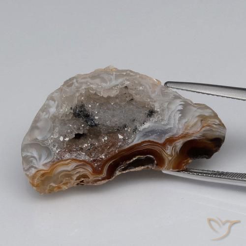 40.37ct Naturel Multicolore Géode d'agate, Fantaisie, Opaque
