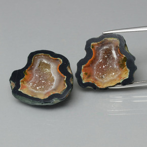 Achetez naturel ct multicolore géode d'agate gems, forme fantaisie, en provenance mexique chez gemselect. en stock, livraison internationale!