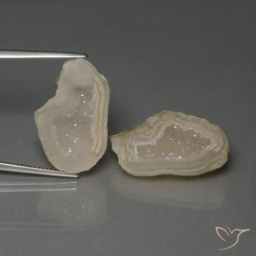 22.90ctw Naturel Multicolore Géode d'agate, Fantaisie, Opaque