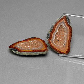 Achetez naturel 27.63ct Multicolore Géode d'agate gems, Forme fantaisie, En provenance Mexique chez GemSelect. En stock, livraison internationale!