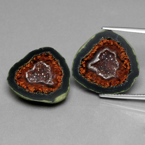 Achetez naturel ct multicolore géode d'agate gems, forme fantaisie, en provenance mexique chez gemselect. en stock, livraison internationale!