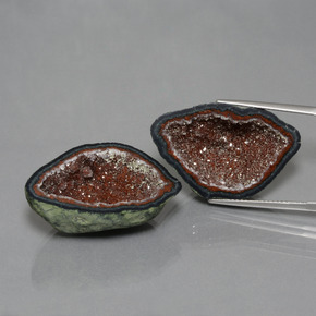 Achetez naturel 39,33ct multicolore géode d'agate gems, forme fantaisie, en provenance mexique chez gemselect. en stock, livraison internationale!