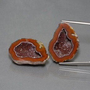 Achetez naturel 61.81ct Multicolore Géode d'agate gems, Forme fantaisie, En provenance Mexique chez GemSelect. En stock, livraison internationale!