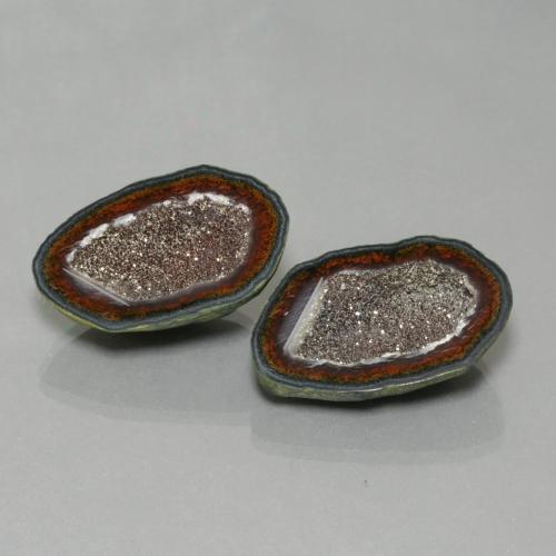 Achetez naturel 45,20ct multicolore géode d'agate gems, forme fantaisie, en provenance mexique chez gemselect. en stock, livraison internationale!