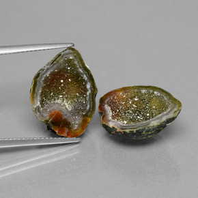 Achetez naturel ct multicolore géode d'agate gems, forme fantaisie, en provenance mexique chez gemselect. en stock, livraison internationale!