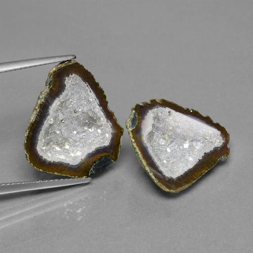 Achetez naturel 19,60ct multicolore géode d'agate gems, forme fantaisie, en provenance mexique chez gemselect. en stock, livraison internationale!