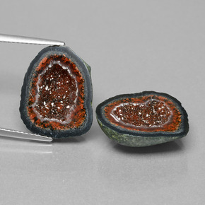 Achetez naturel 19,07ct multicolore géode d'agate gems, forme fantaisie, en provenance mexique chez gemselect. en stock, livraison internationale!