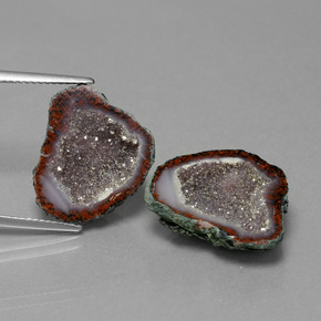 Achetez naturel 17,29ct multicolore géode d'agate gems, forme fantaisie, en provenance mexique chez gemselect. en stock, livraison internationale!