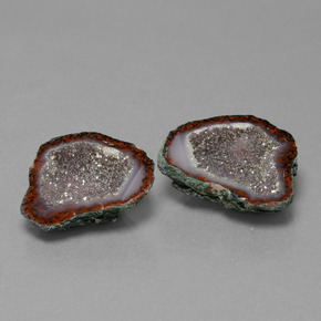 Achetez naturel 17,29ct multicolore géode d'agate gems, forme fantaisie, en provenance mexique chez gemselect. en stock, livraison internationale!