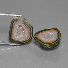 Achetez naturel ct multicolore géode d'agate gems, forme fantaisie, en provenance mexique chez gemselect. en stock, livraison internationale!