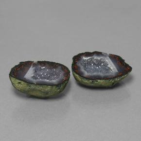 Achetez naturel 18,26ct multicolore géode d'agate gems, forme fantaisie, en provenance mexique chez gemselect. en stock, livraison internationale!