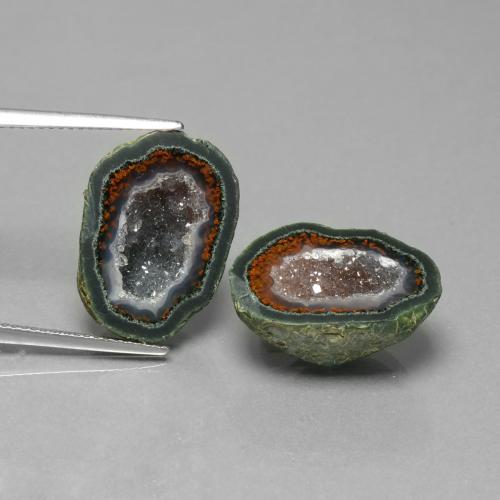 Achetez naturel 23.55ct Multicolore Géode d'agate gems, Forme fantaisie, En provenance Mexique chez GemSelect. En stock, livraison internationale!