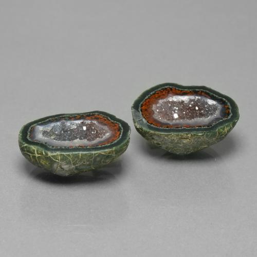 Achetez naturel 23.55ct Multicolore Géode d'agate gems, Forme fantaisie, En provenance Mexique chez GemSelect. En stock, livraison internationale!