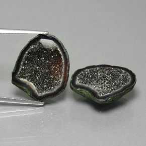 Achetez naturel 16.69ct Multicolore Géode d'agate gems, Forme fantaisie, En provenance Mexique chez GemSelect. En stock, livraison internationale!