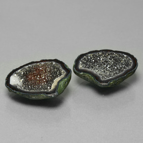 Achetez naturel 16.69ct Multicolore Géode d'agate gems, Forme fantaisie, En provenance Mexique chez GemSelect. En stock, livraison internationale!