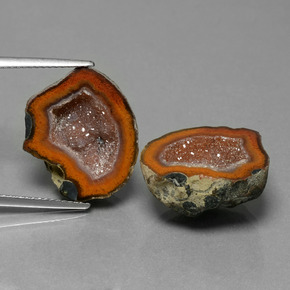 Achetez naturel 21,80ct multicolore géode d'agate gems, forme fantaisie, en provenance mexique chez gemselect. en stock, livraison internationale!