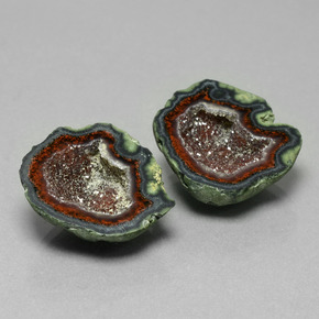 Achetez naturel 25.58ct Multicolore Géode d'agate gems, Forme fantaisie, En provenance Mexique chez GemSelect. En stock, livraison internationale!