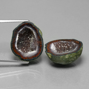 Achetez naturel 26.55ct Multicolore Géode d'agate gems, Forme fantaisie, En provenance Mexique chez GemSelect. En stock, livraison internationale!