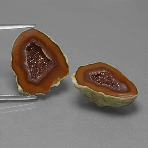 Achetez naturel 25,42ct multicolore géode d'agate gems, forme fantaisie, en provenance mexique chez gemselect. en stock, livraison internationale!