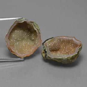 Achetez naturel 16.50ct Multicolore Géode d'agate gems, Forme fantaisie, En provenance Mexique chez GemSelect. En stock, livraison internationale!